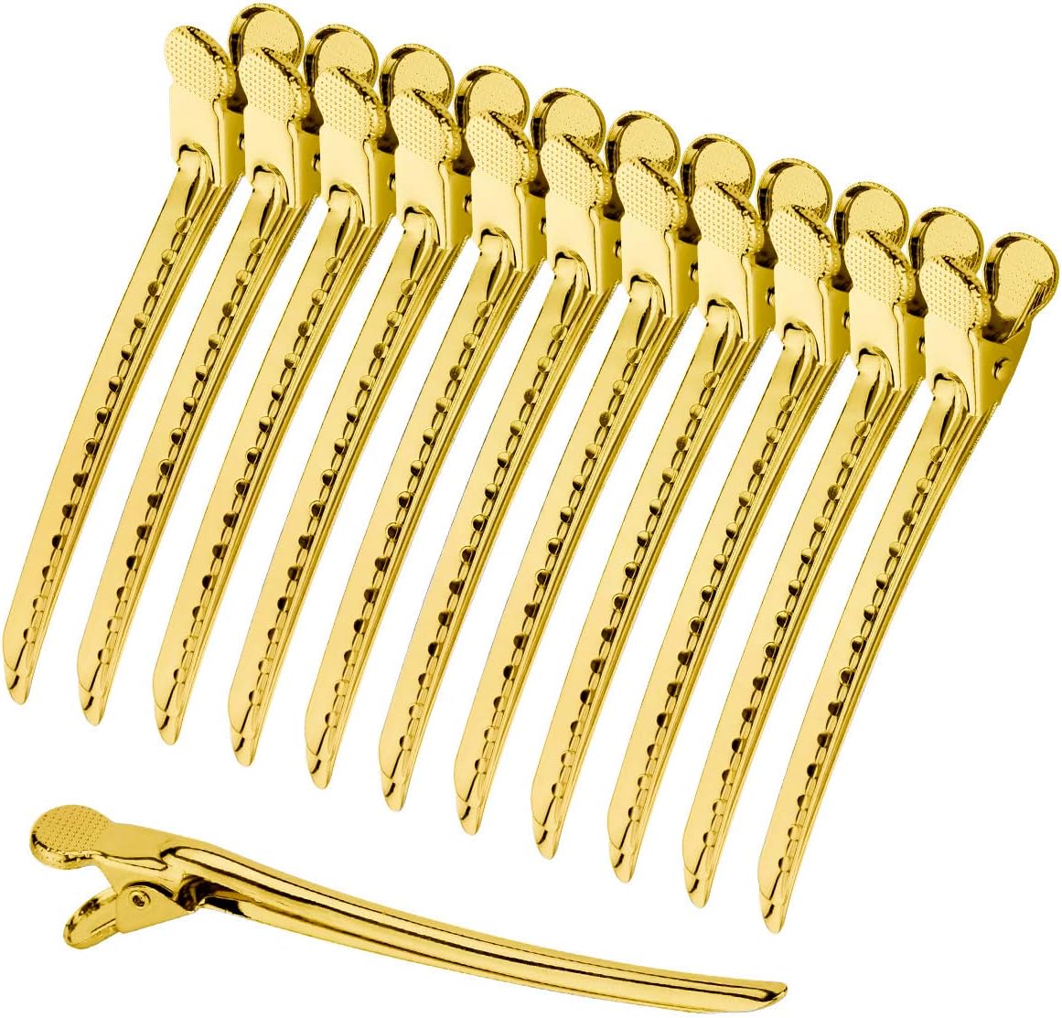 Stainless Steel Hair Prong and Duckbill Sectioning Clips - Barrettes for Hairstyling and Salon Use