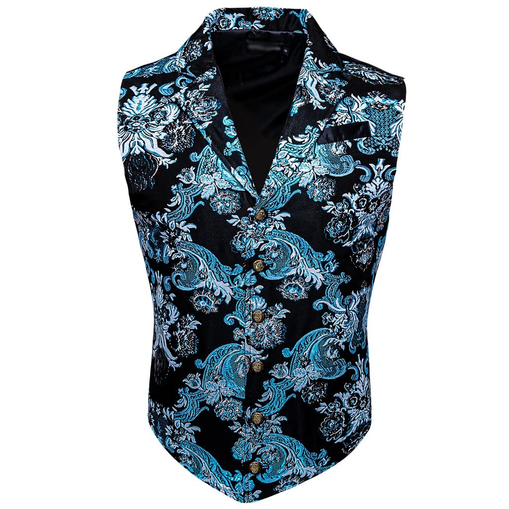 Gilet de costume homme mariage veste décontractée soie col V gilet chic formel