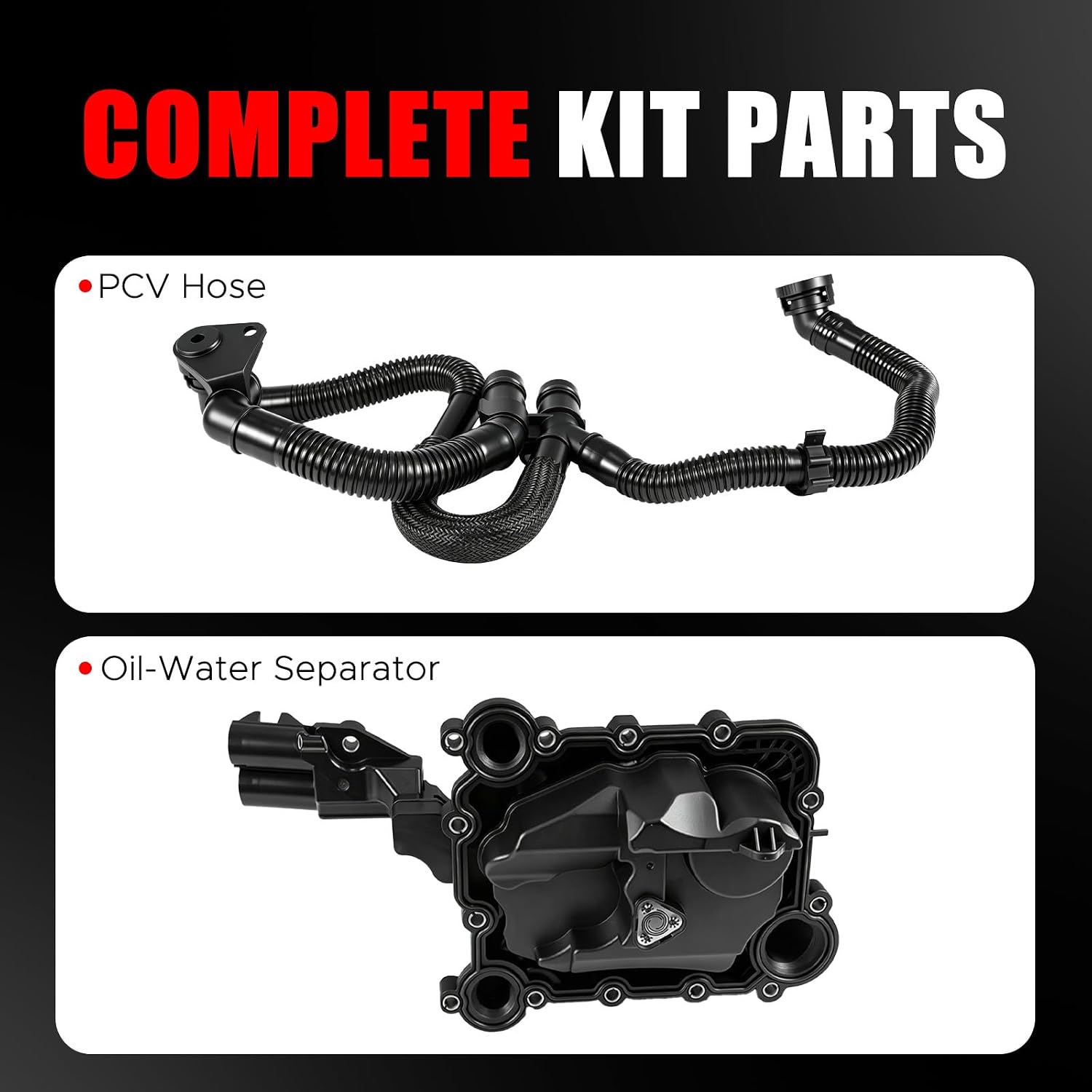 PCV Valve Hose for Audi A4 A6 A7 A8 Q5 Q7 RS7 S4 S5 SQ5 & VW Touareg 2.0L 3.0L 3.2L 4.0L 2005-2018,Replaces 06E-103-217-AA 06E103217AA