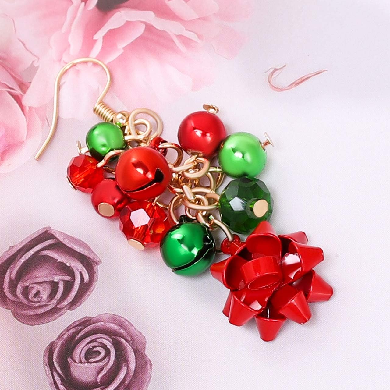 Christmas Earring Set Jingle Bell Drop Dangle Earrings Holiday Party Gift for Women - Image 5