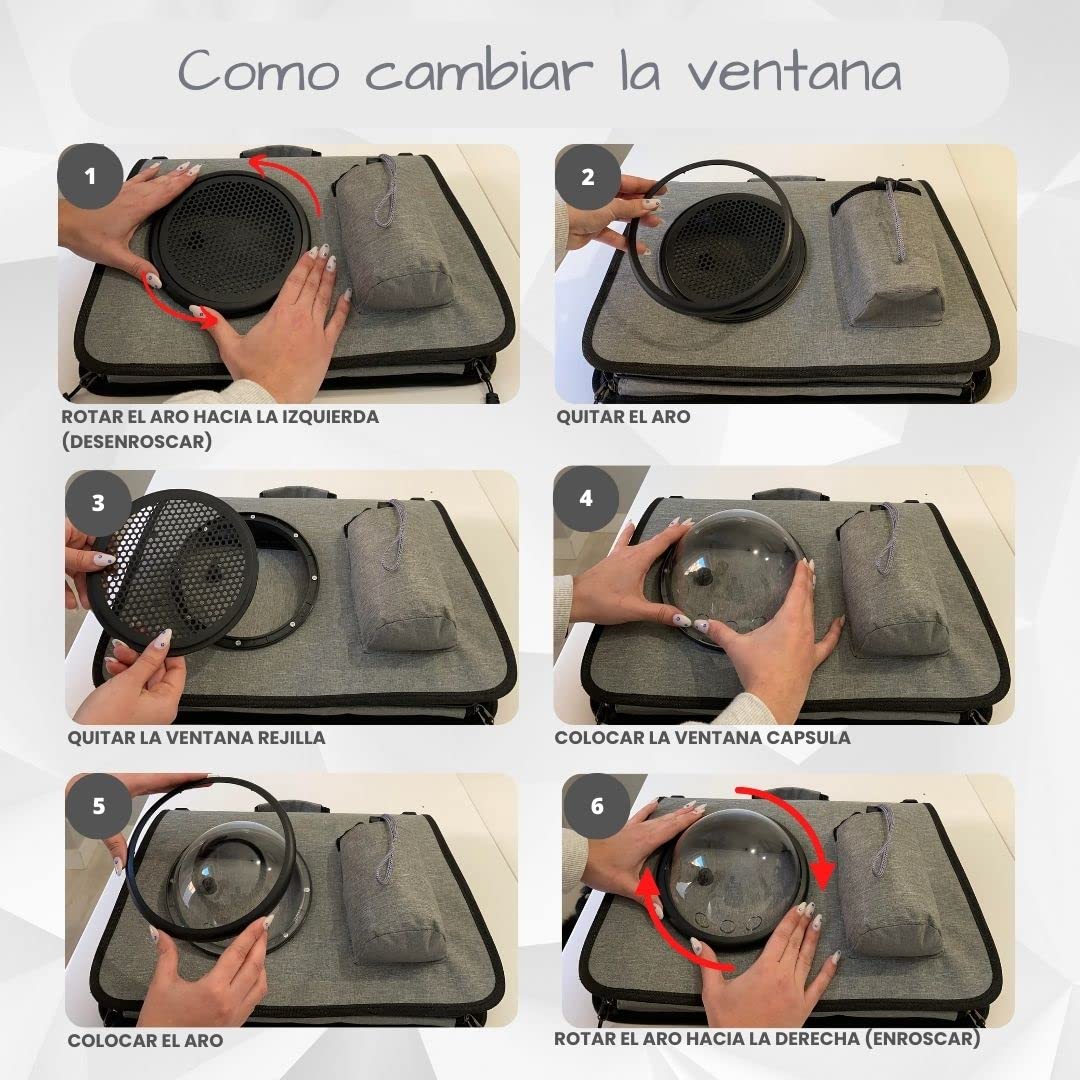 Transportín para Gatos, Bolsa de Transporte Plegable para Mascotas pequeñas, Bolsa de Viaje con Correa de Hombro Ajustable (Negro)