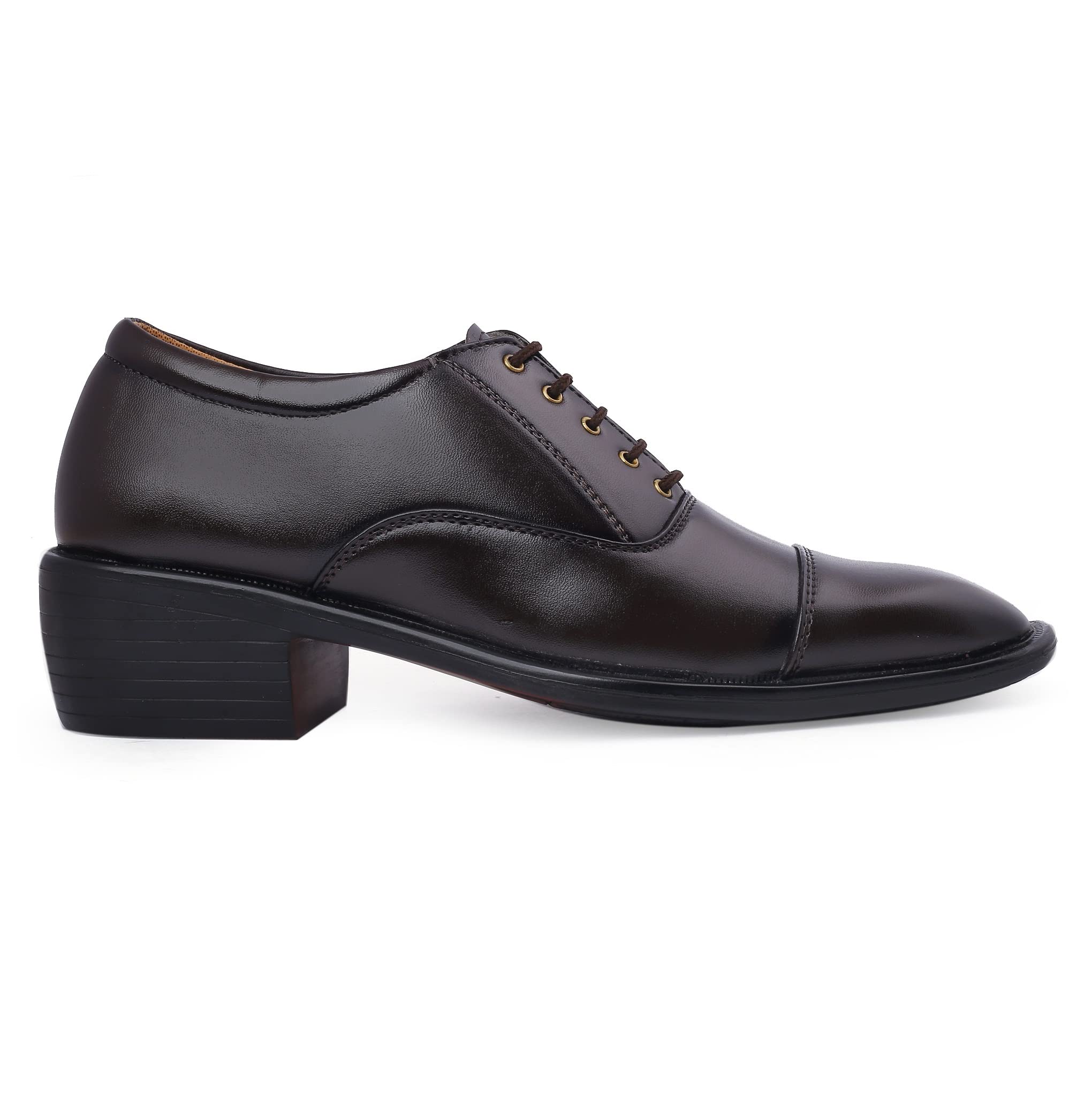 Mens 2 Inch Heel Height Increasing Brown Formal Office Wear lace-Up Shoe-9 UK (B0BNDXXFFL) Amazon Price History, Amazon Price Tracker