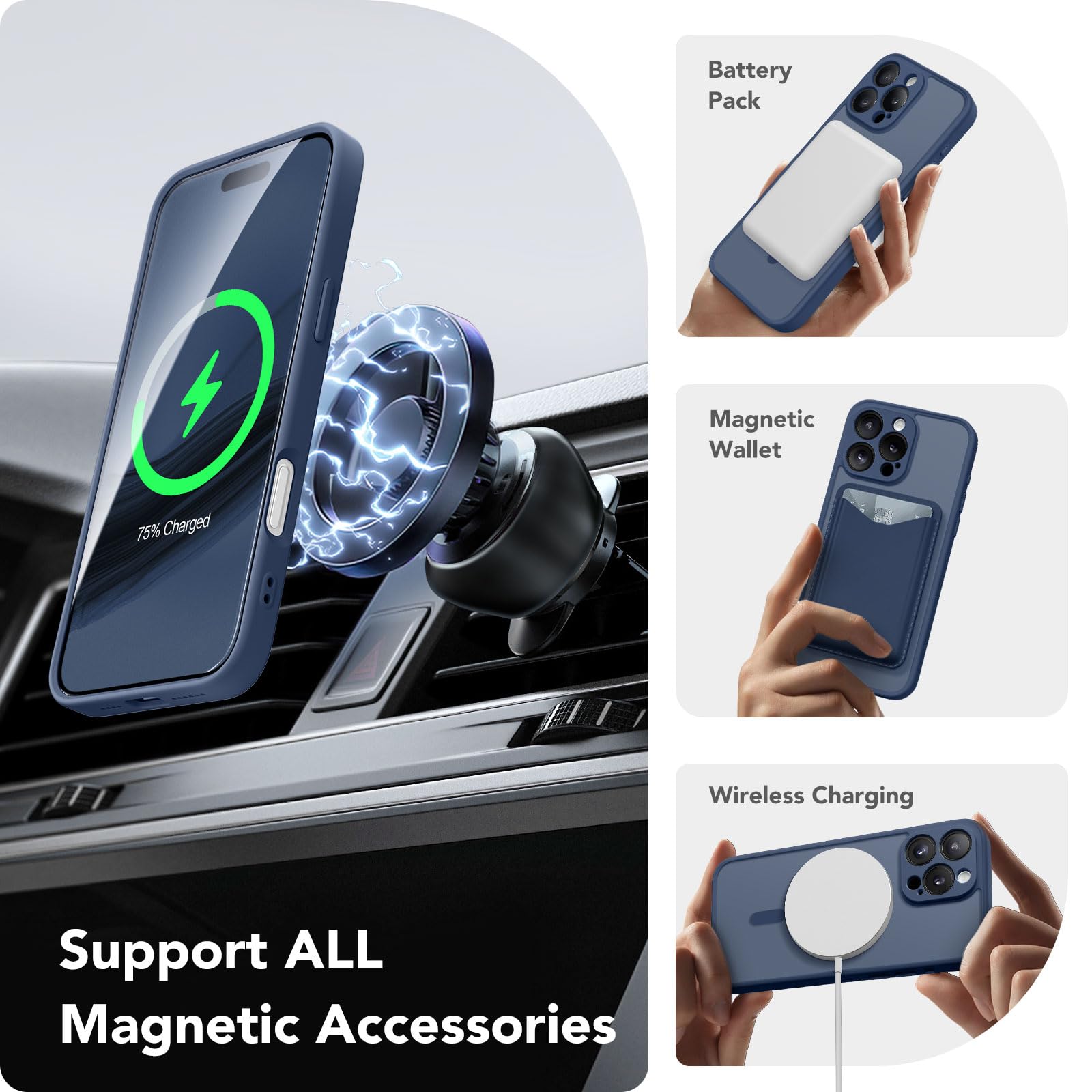 CAPRARO Magnetic Compatible with iPhone 16 Pro Max Case - Image 3