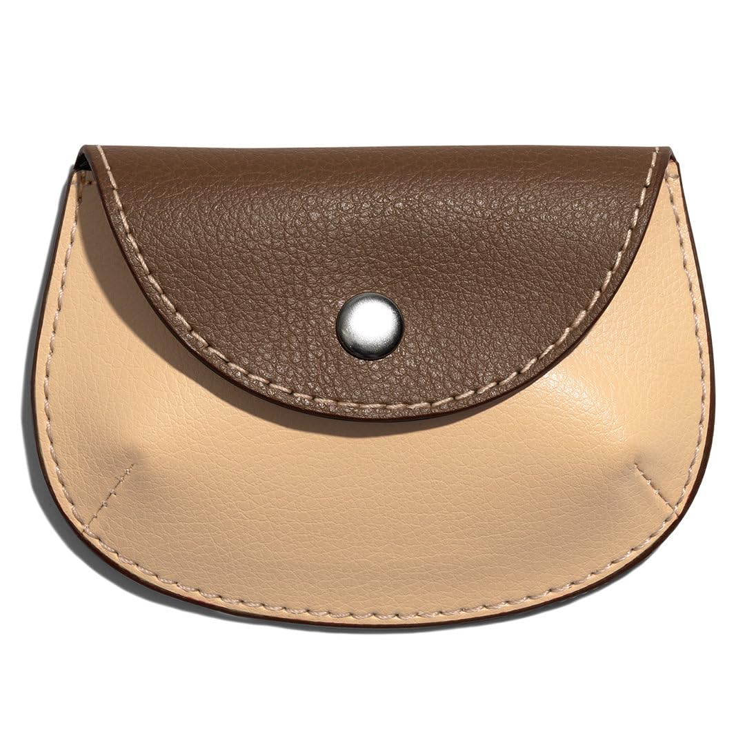 Pellet Cable/Coin Wallet | Multipurpose Faux Leather Wallet/Clip Organiser/Cable Holder/Coin Wallet- Brown-image-0