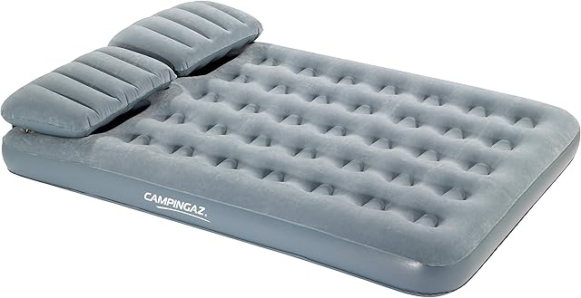 Campingaz Airbed Smart Quickbed, Camping Mat, Flocked Air Bed, Inflatable Air Mattress with Pillows, Double Blow Up Bed for Indoor and Outdoor Use