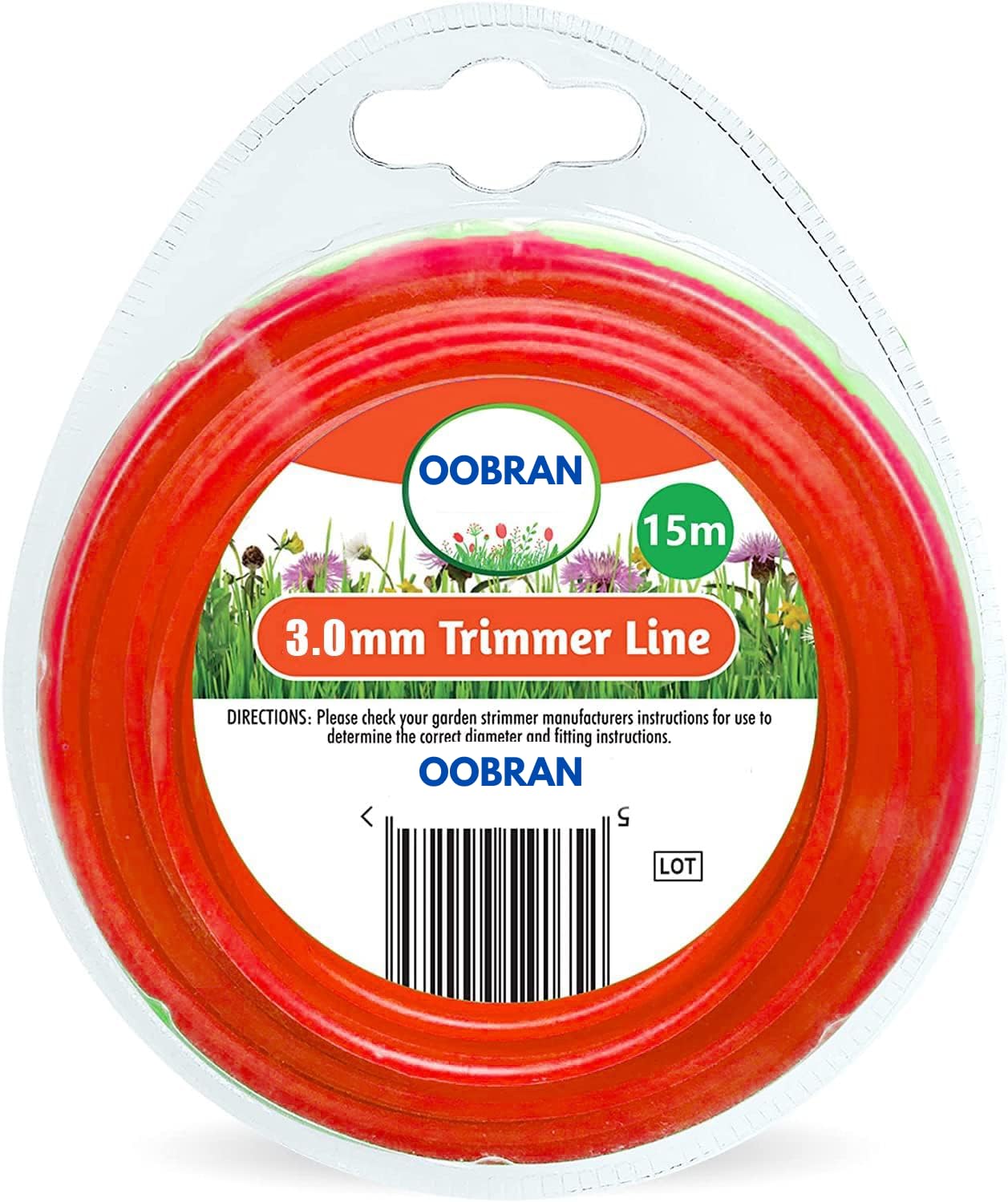 15M Garden Strimmer Trimmer Line Cord 1.2mm 1.6mm 2mm Nylon Wire Garden Grass (3.0mm x 15m)-image-18