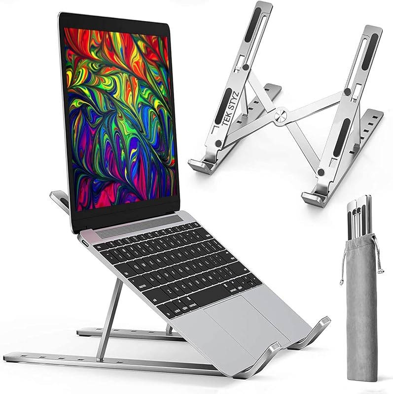 PRO Stand Compatible with Belkin Skype WiF1P0GN-K Durable Adjustable Desktop Holder, Portable, up to 21" Screens and 50 pounds! [Silver]
