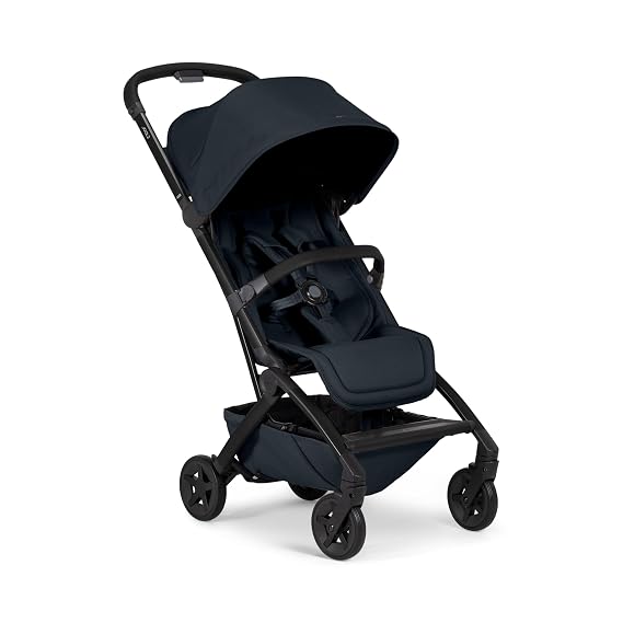 Joolz Aer2 Foldable Bumper Bar for Joolz Aer2 Stroller One-Hand Fold Compatible, Secure & Comfortable Toddler Support Bar, Leatherette Finish, Easy Click-On Design - Mid Brown Carbon