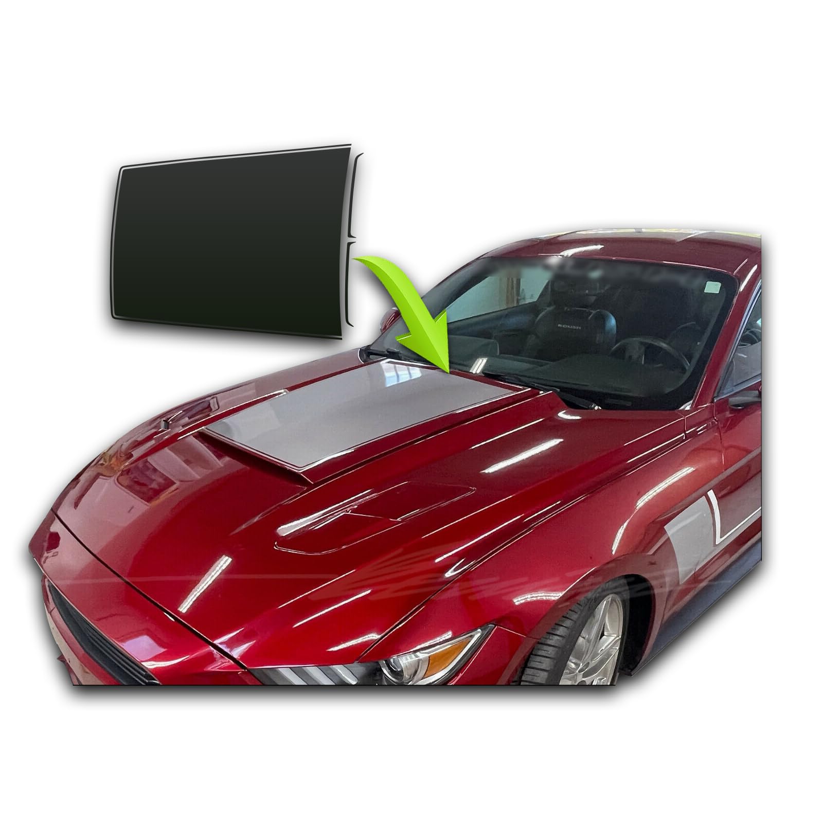 ROUSH Mustang Decal Ford Mustang ROUSH Windshield Banner Decal Sticker - White Vinyl, 3.75" X 39", Glossy Finish Windshield Sticker Bomb White Car & Truck Decals & Vinyl - Foto 6