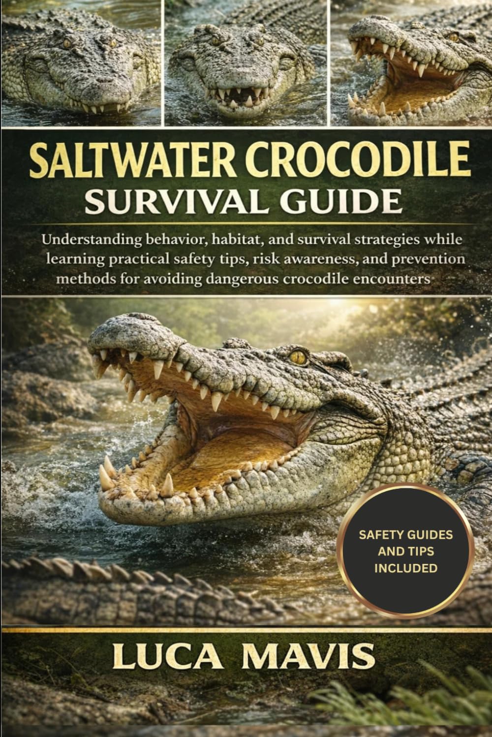SALTWATER CROCODILE SURVIVAL GUIDE: Understanding behavior, habitat, and survival strategies while learning practical safety tips, risk awareness, and ... for avoiding dangerous crocodile encounters