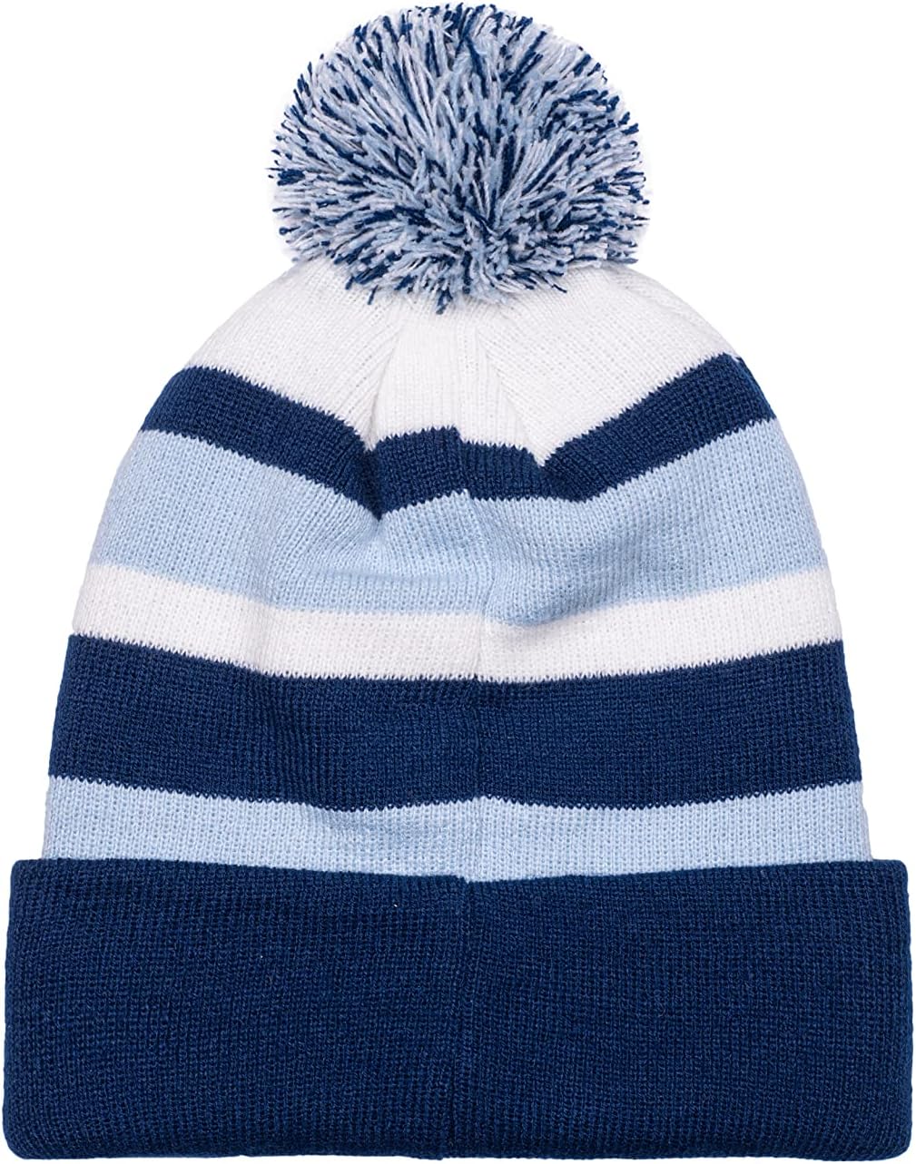 Official Manchester City Cuffed Beanie with Pom, One Size Pull On Blue - Image 2