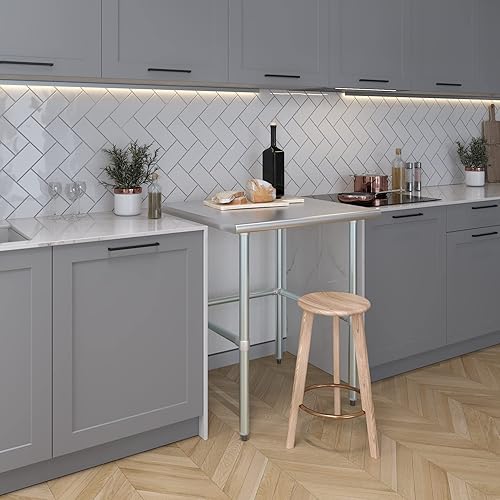 Miniatura 6 de MESA DE TRABAJO CON BARRA REMOVIBLE APROBADA POR LA NFS, Acero inoxidable