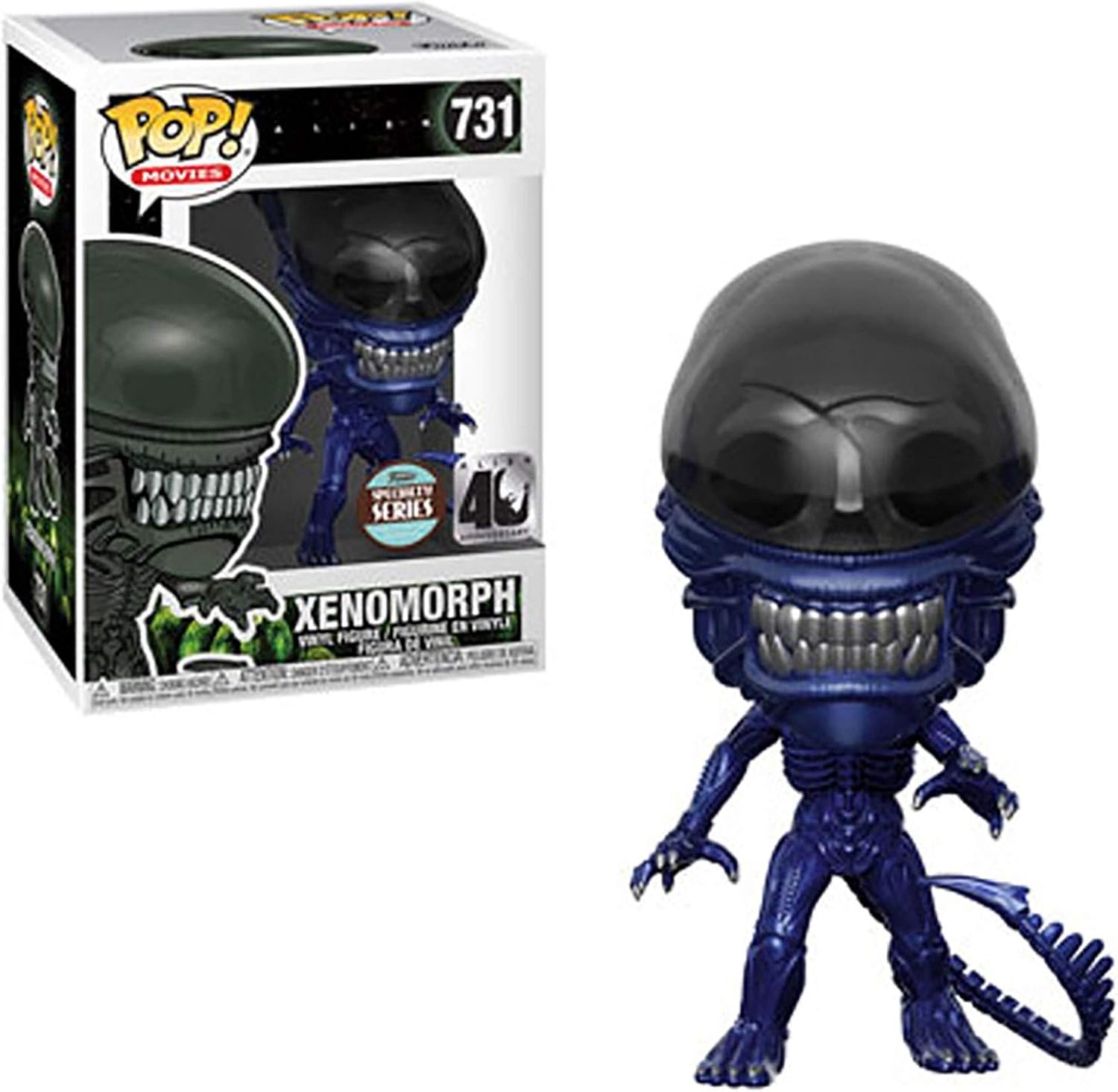 FUNKO POP! MOVIES SPECIALTY SERIES: Alien 40th - Xenomorph (Blue Metallic)