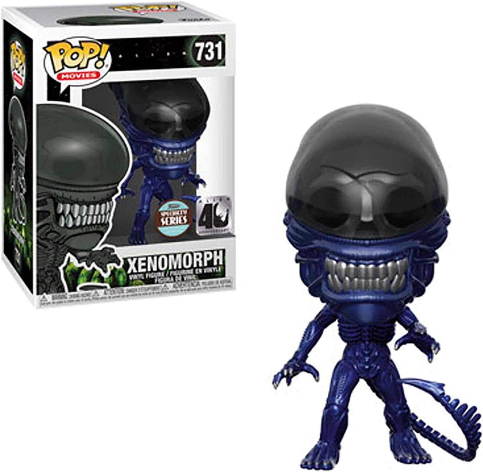POP! MOVIES SPECIALTY SERIES: Alien 40th - Xenomorph (Blue Metallic)