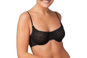 Silky Comfort: Women's Stretch Lace Demi Underwire Bra