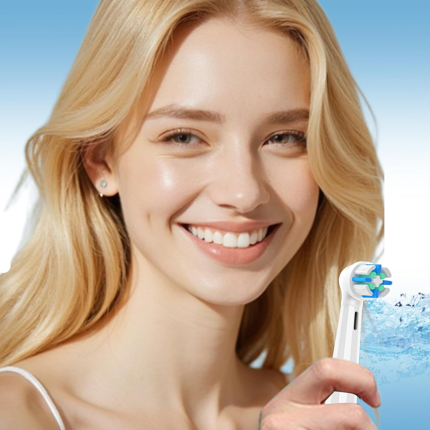 Replacement Heads Compatible with Oral B iO 3 4 5 6 7 8 9 10 Series Electric Toothbrush,Toothbrush Heads Compatible with Braun Oral B iO Replacement Heads with Medium Bristles,