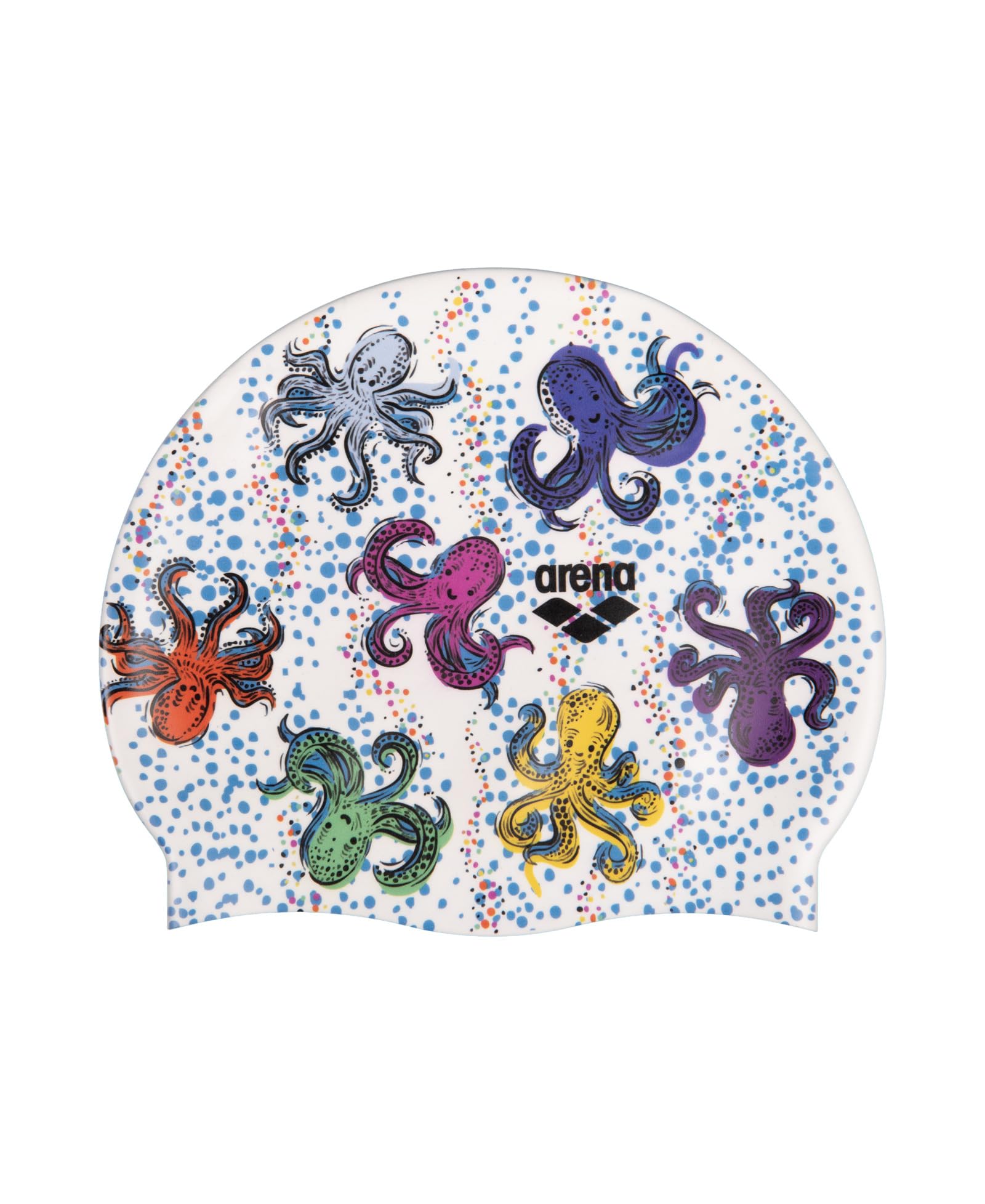 Arena HD Unisex Elastic Silicone Swim Cap, Training Water Sports Fitness Swimming Gear, Pool Hat Frequent Use, Arena Octopus, One Size โ image 1