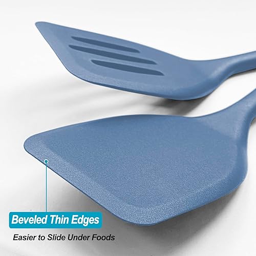 Miniatura 4 de Juego de espátulas de silicona, espátulas resistentes al calor con diseño de una pieza sin costuras, utensilios de goma antiadherentes para hornear