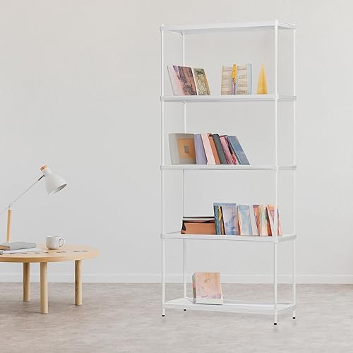 Miniatura 2 de Design Ideas MeshWorks Estantería de almacenamiento de metal de 5 niveles de tamaño completo, para cocina, oficina y garaje, 31.1 x 13 x 70.9