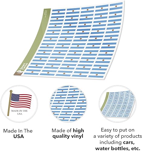 Miniatura 3 de Desert Cactus Adhesivo de bandera de Argentina, calcomanías rectangulares de 1 pulgada, 50 piezas en total con logotipo para niños, álbum de
