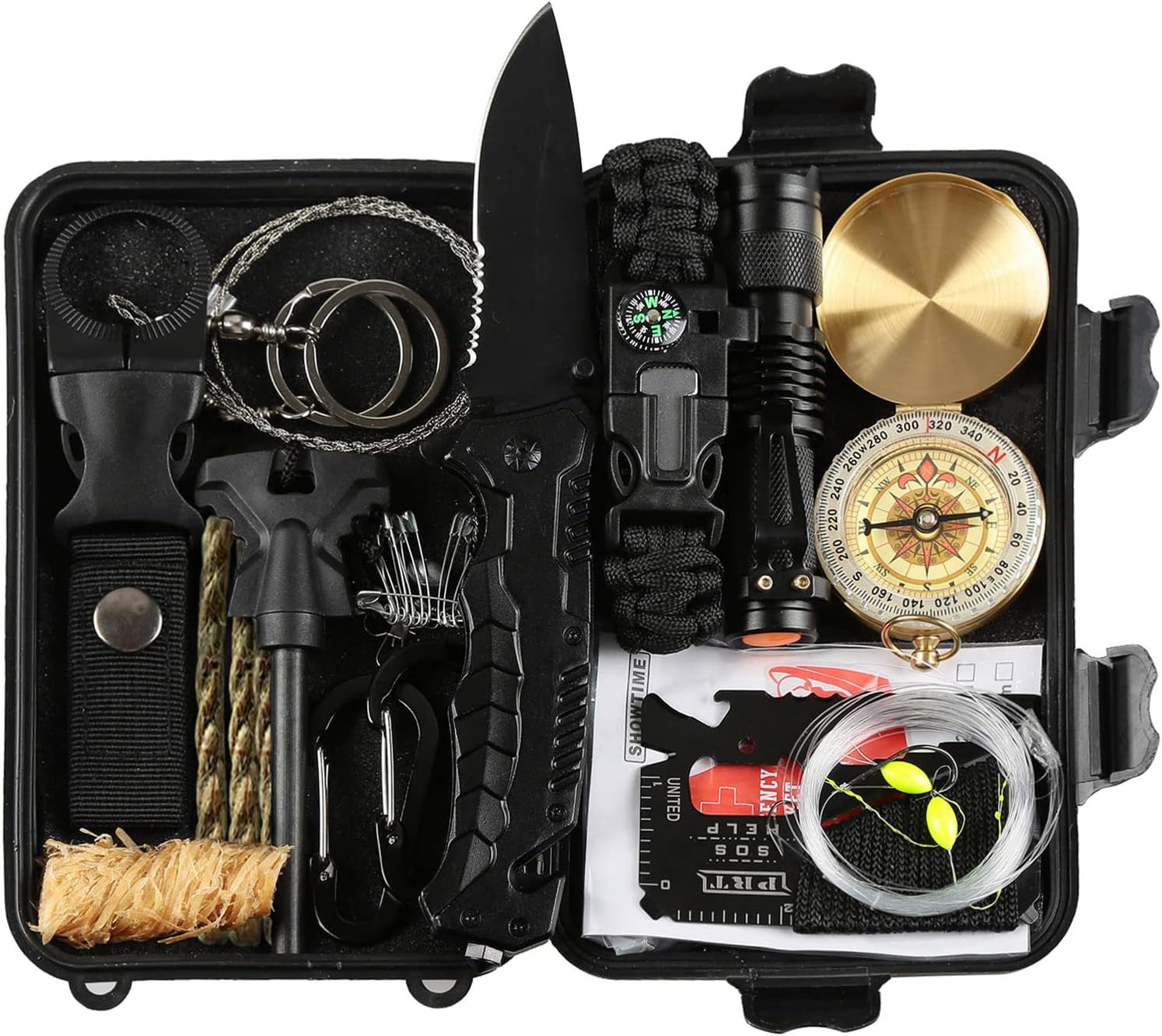 Lixada Emergency Survival Kit 27 in 1 Outdoor Multi-Tools for Camping Hiking Hunting