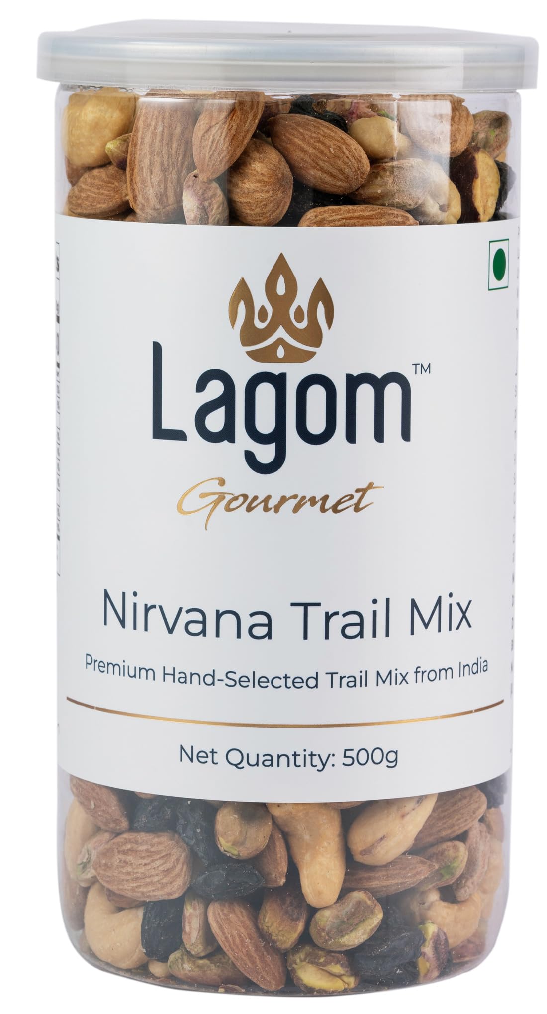 Lagom Gourmet Nirvana Trail Mix 500g | Premium Dry Fruit & Nut Mix | Dry Roasted | No Added Sugar | Vegan | Gluten Free | Seedless Raisins, Almonds, Cashews, Pistachios-image-40