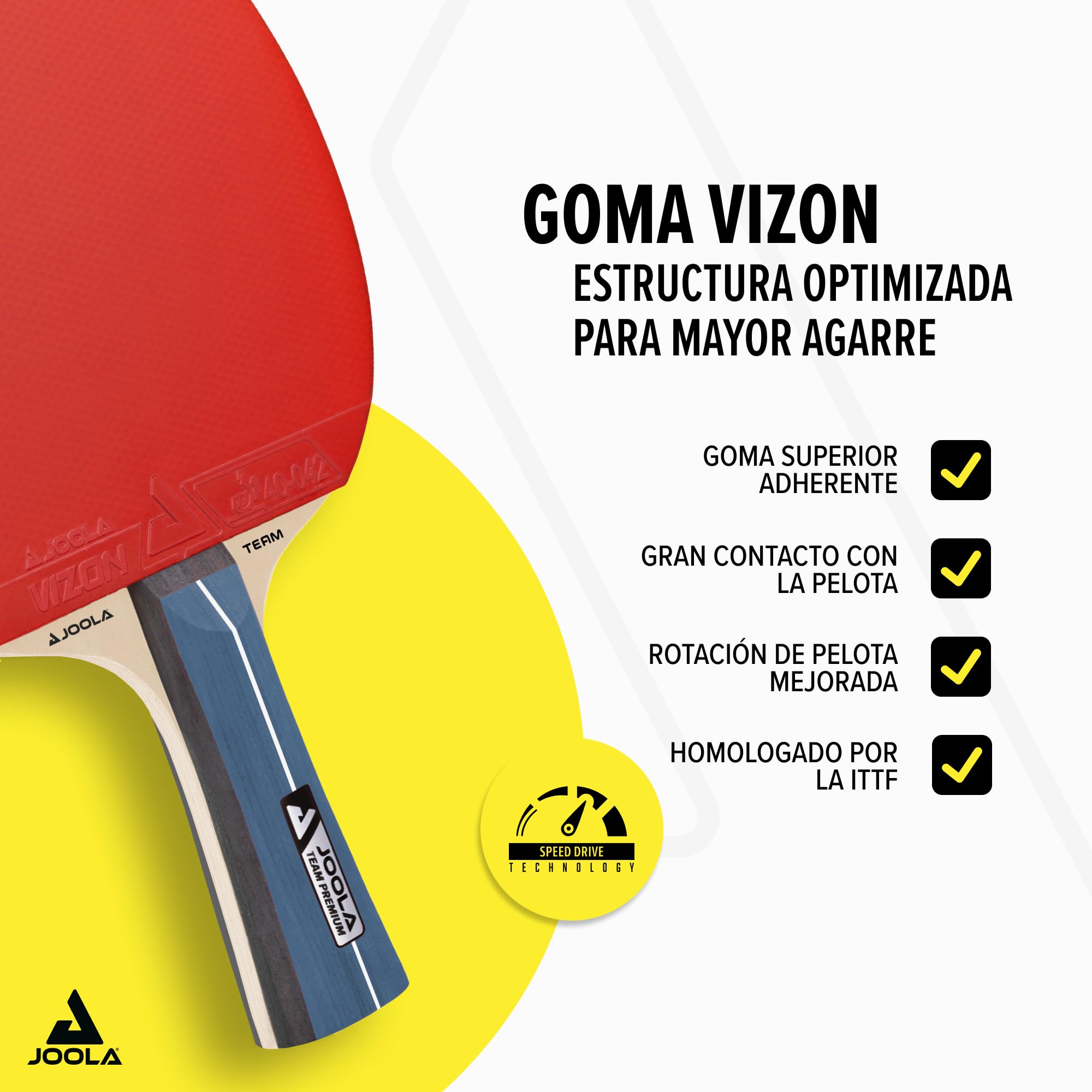 Joola - Raqueta de Tenis de Mesa Multicolor Team Premium