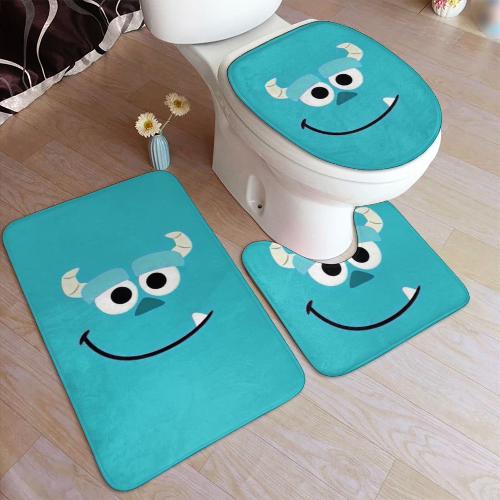 Amazon｜モンスターズインク サリー 3点セット トイレマット 