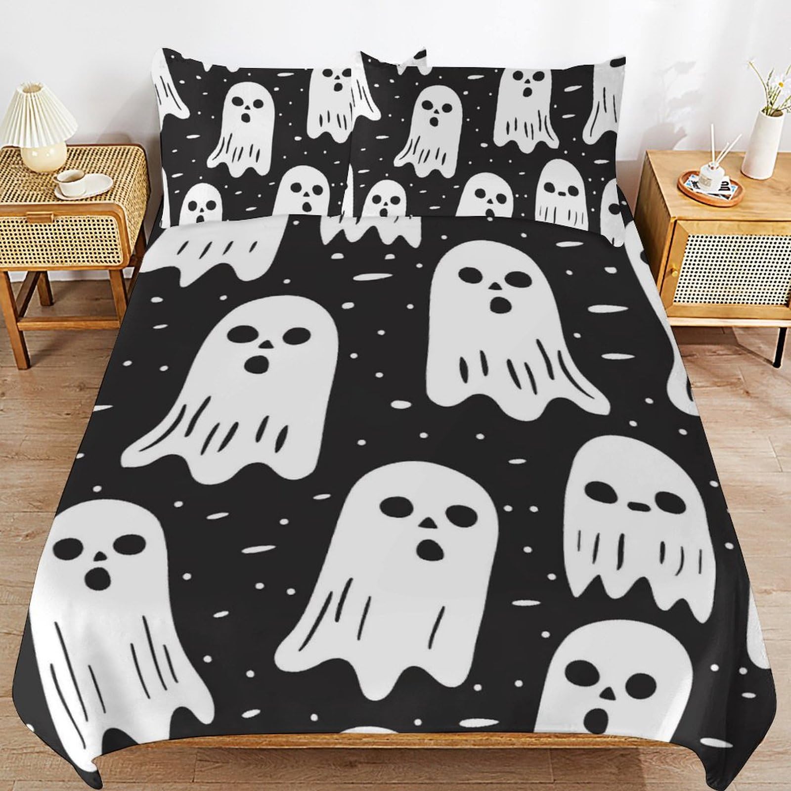 Parure de lit microfibre douce avec fermeture éclair pour ados