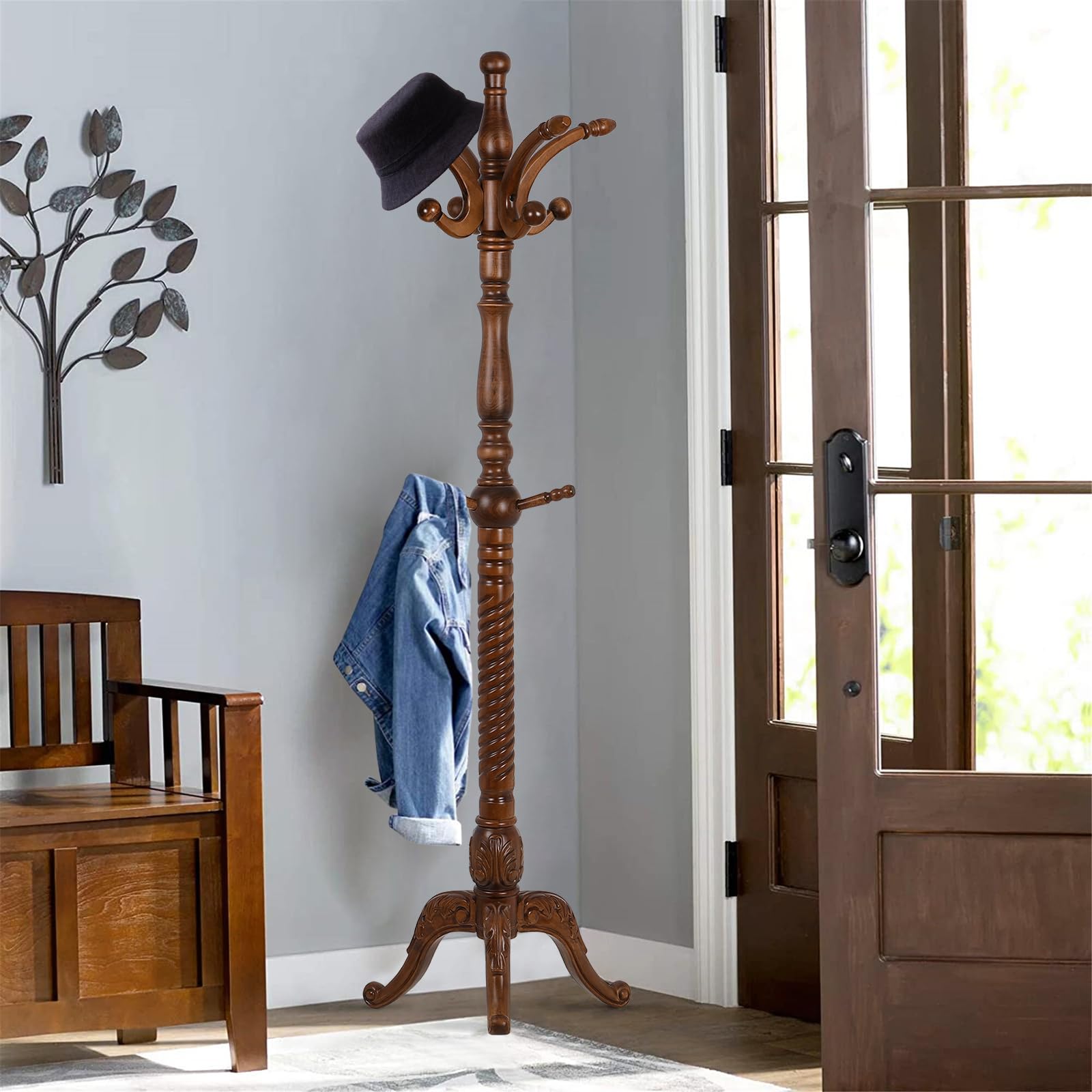 Amazon.com: Bekrvio Coat Rack Freestanding Tree Stand with 8 Hooks Amazon.com: Bekrvio Coat Rack Freestanding Tree Stand with 8 Hooks