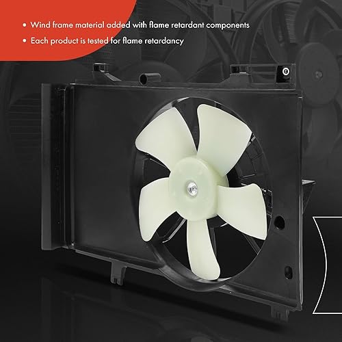 Miniatura 3 de A-Premium Conjunto de ventilador de refrigeración del radiador del motor compatible con modelos seleccionados de Mazda - 2 2011 2012 2013 2014 1.5L,