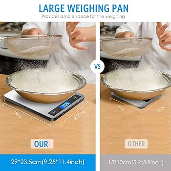 Brifit Digital Kitchen Scale 20kg 44lb Food Scales With Large | Seychelles