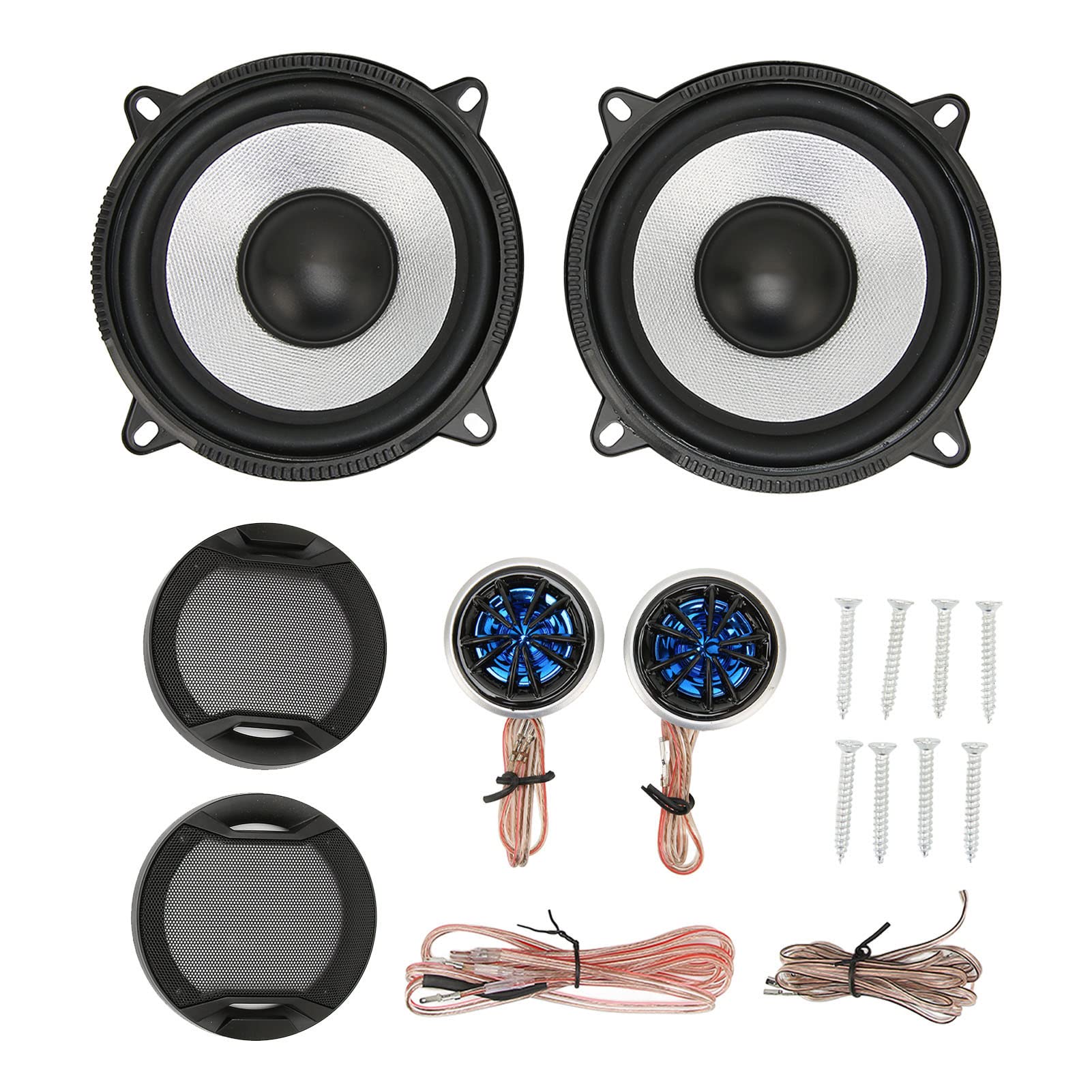 Cocoarm 4 Piezas Altavoces de Coche Coaxiales 150W, 5 Pulgadas