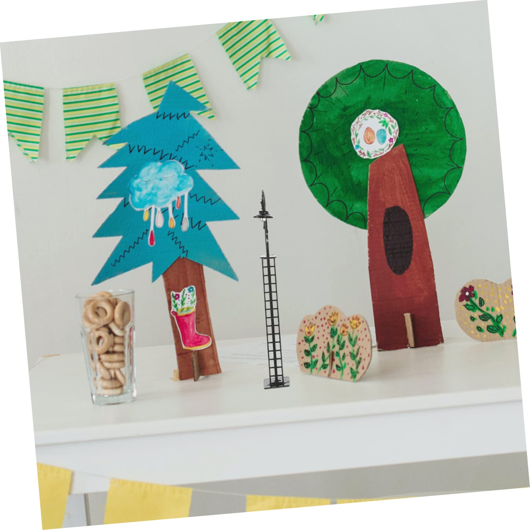 CORHAD Model Train Accessories Micro Landscape Lamp Decor Mini Decor Prop Railroad Light Model DIY Material