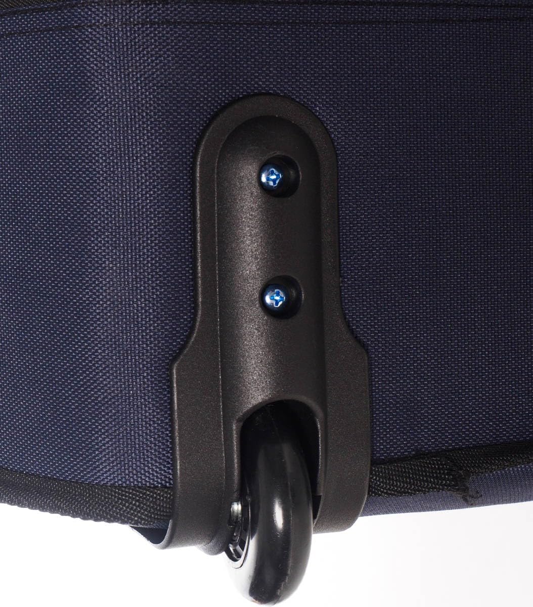 M-Case Mousse Étui pour Violoncelle 4/4 Classic Bleu Marine, Bordeaux - Beige