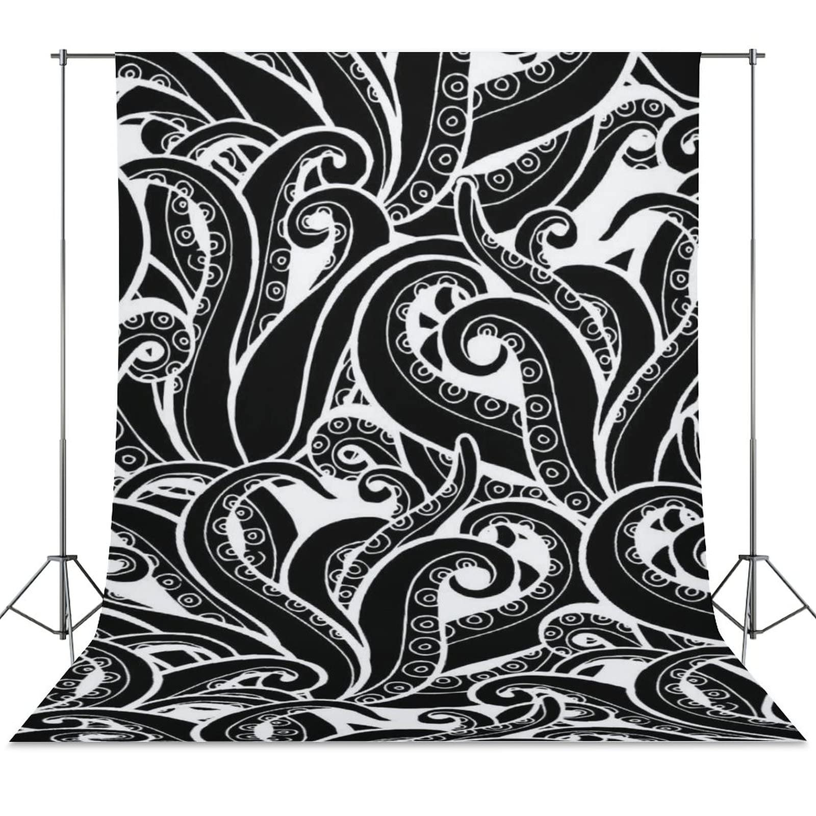 Octopus Tentacles Pattern Photography Backdrop Cloth Screen Party Background Photo Shoot Videography Decor 56"x98"