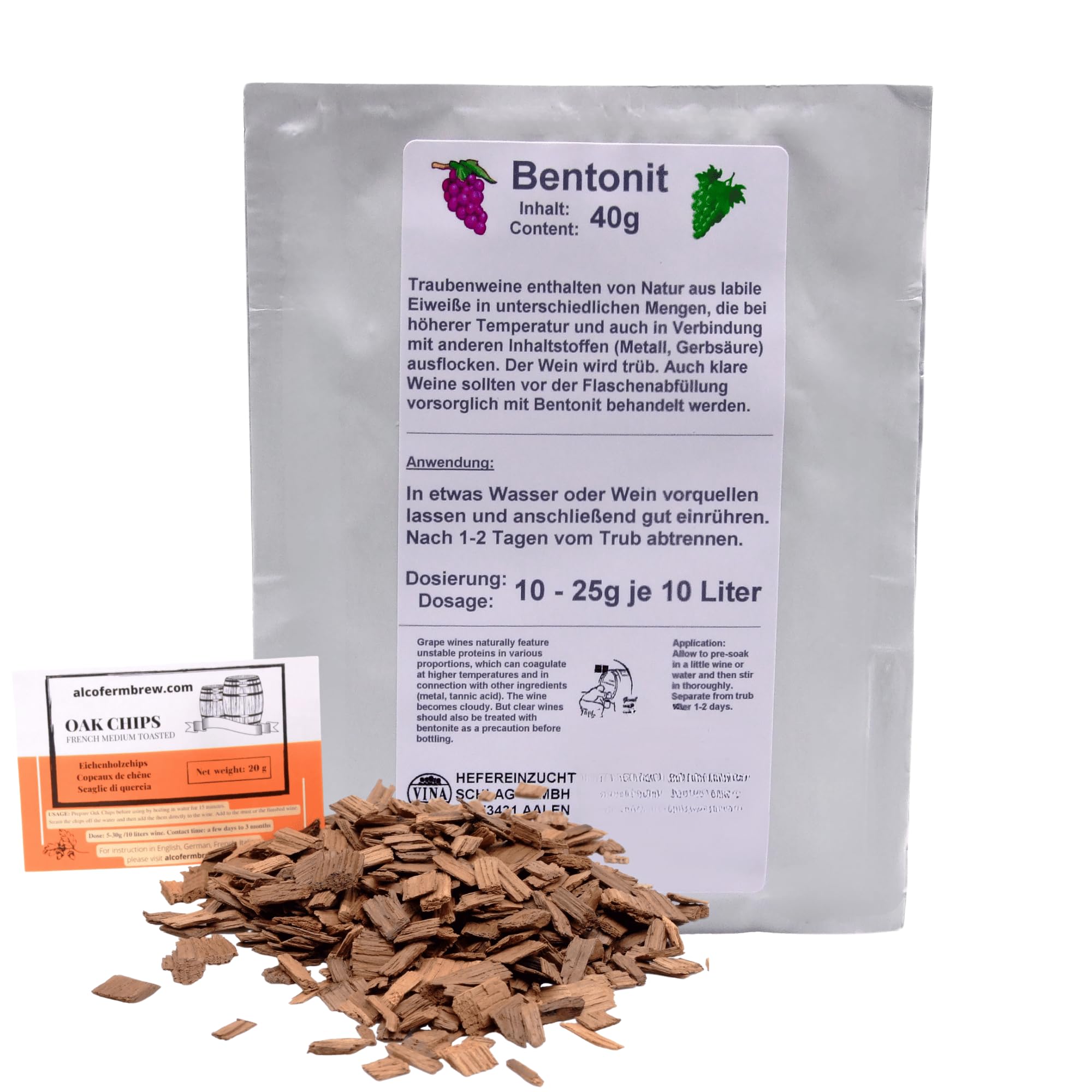Alcofermbrew Bentonite 40G - Wine-Klar, Wine Finings, Winemaking