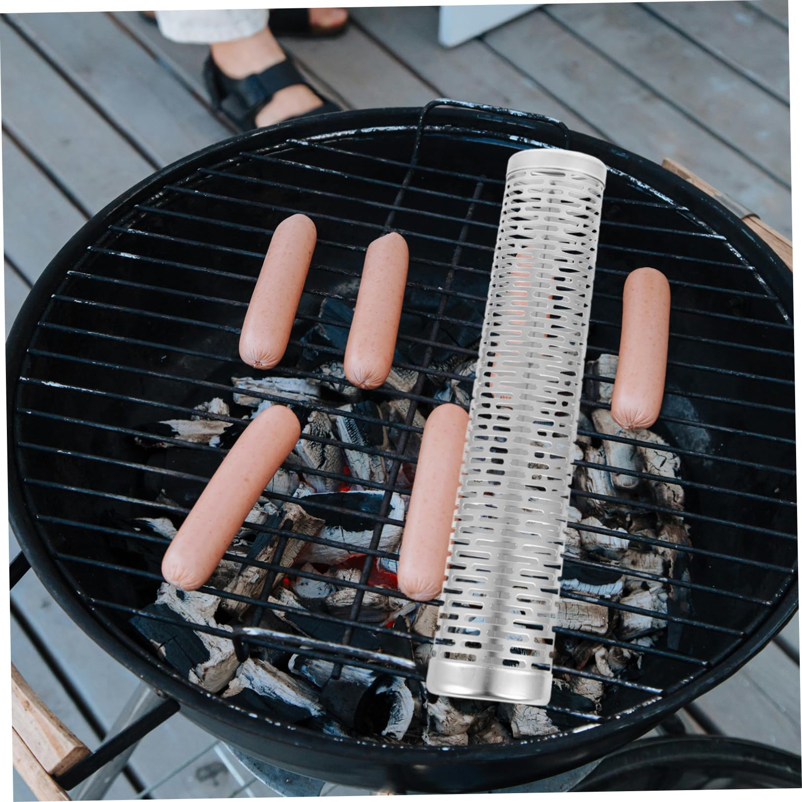 UPKOCH 3 Pezzi barbecue affumicatore smoker bbq accessori barbecue a pellet da compatto per grigliare resistente all'usura Acciaio inossidabile Silver