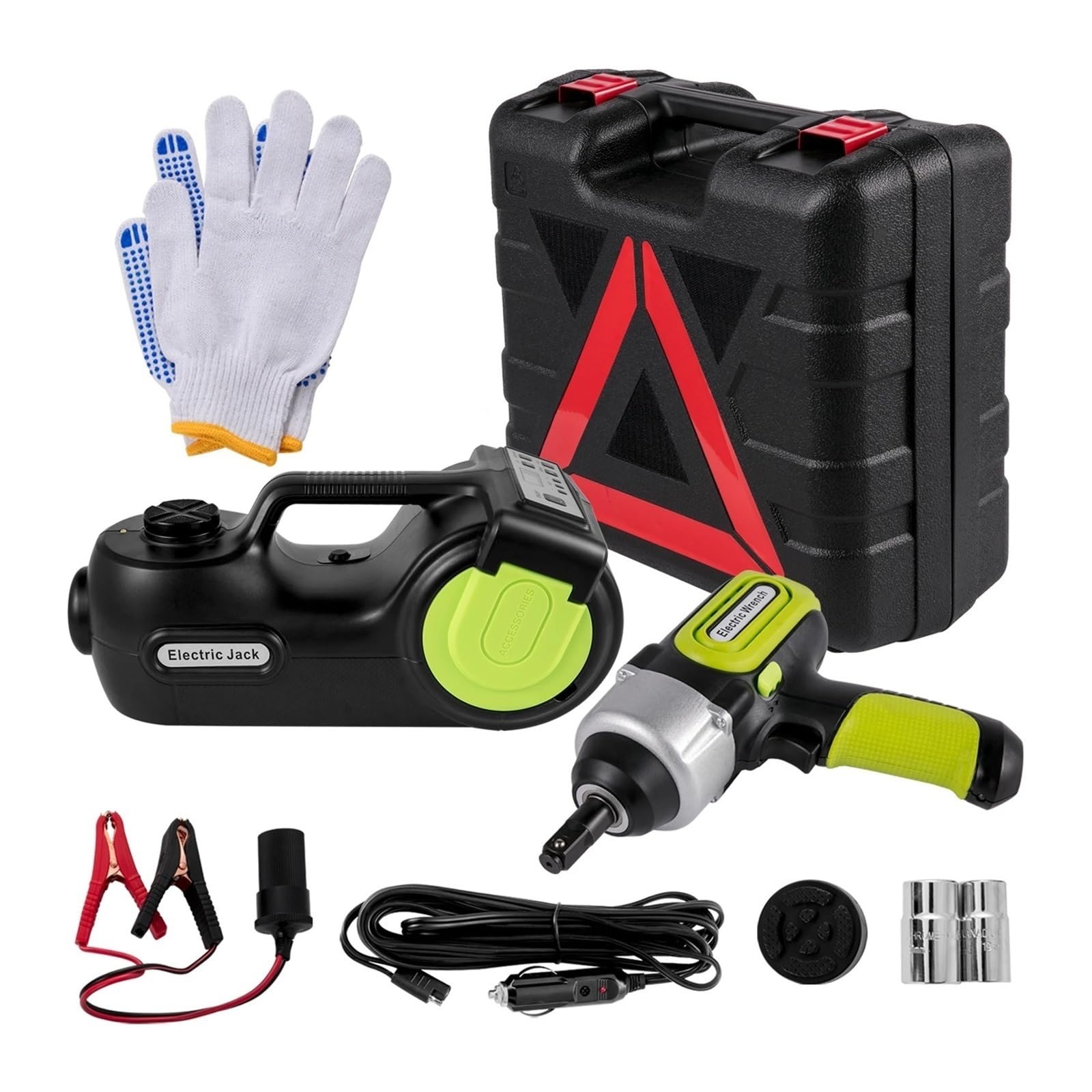 sollevatore auto Martinetto elettrico da pavimento da 5 tonnellate con avvitatore a percussione elettrico Strumento di riparazione per auto con martinetto idraulico leggero a LED sollevatore