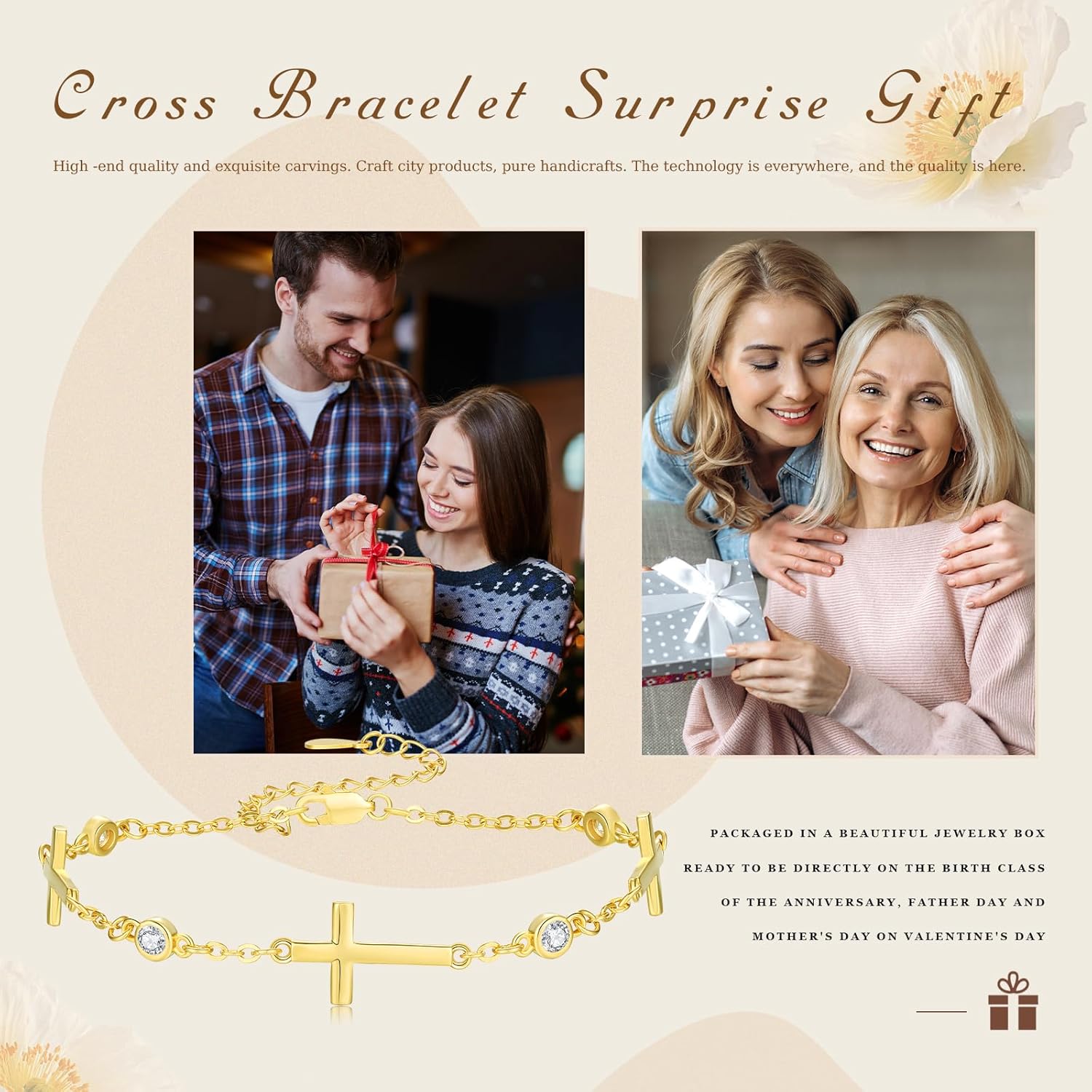 Midir&Etain Cross Bracelet 925 Sterling Silver Faith Christian Religious Anklet Bracelet Christian Cross Jewelry Gifts for Women - Image 7