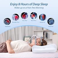 HOMCA ergonomikus memóriahabos CPAP párna nyakstabilizálóval oldalsó alváshoz 6