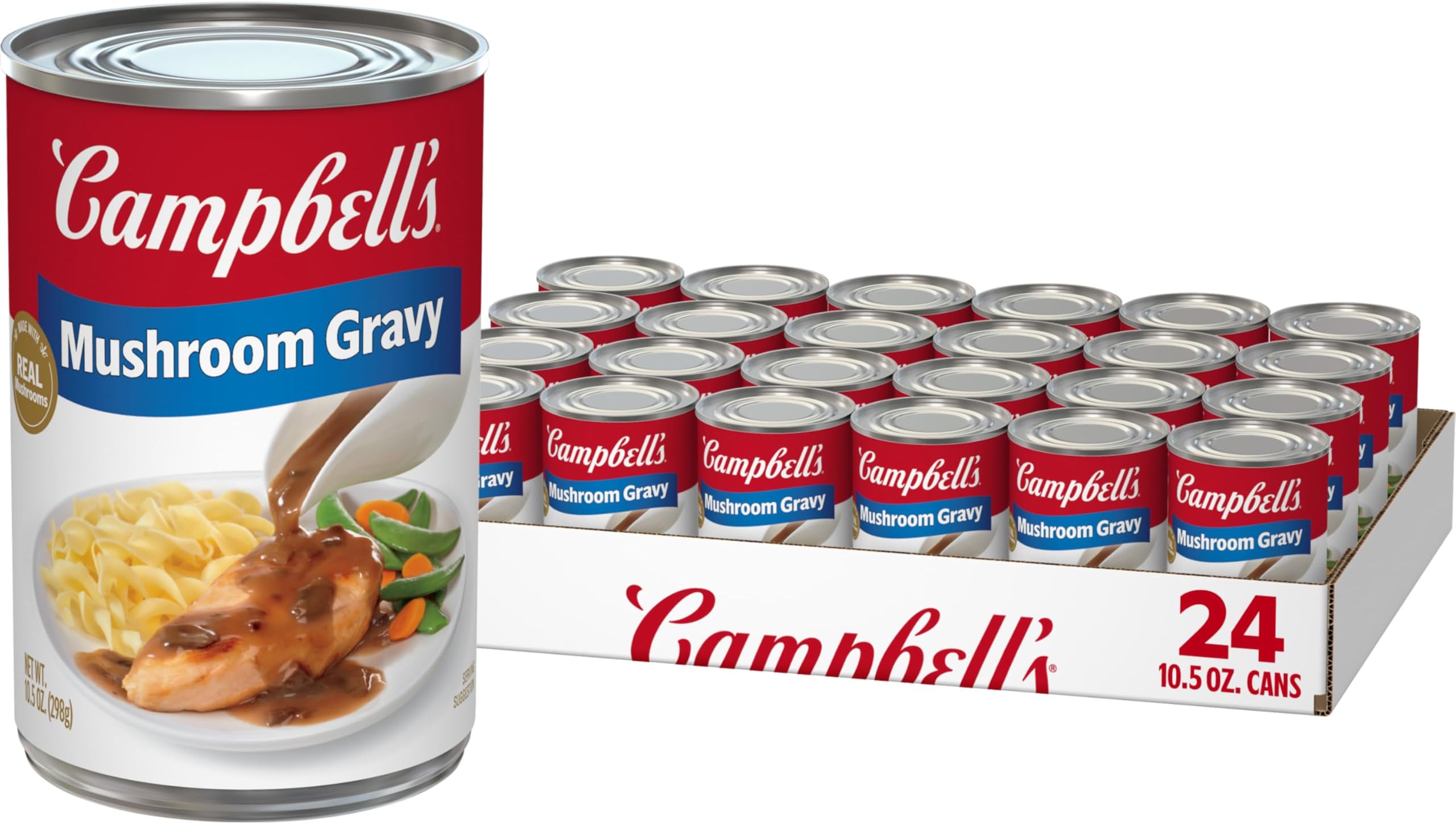 Campbell's Mushroom Gravy, 10.5 Ounce Can (Pack of 24)
