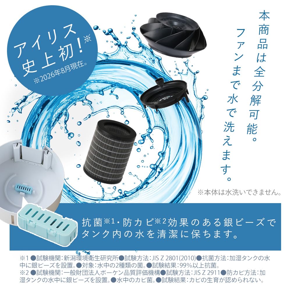 Amazon.co.jp: アイリスオーヤマ 加湿器 気化式 加湿量：550ml タンク
