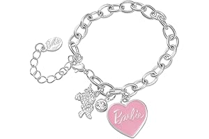 Barbie Pink Heart & Unicorn Charm Bracelet Jewelry for Dolls