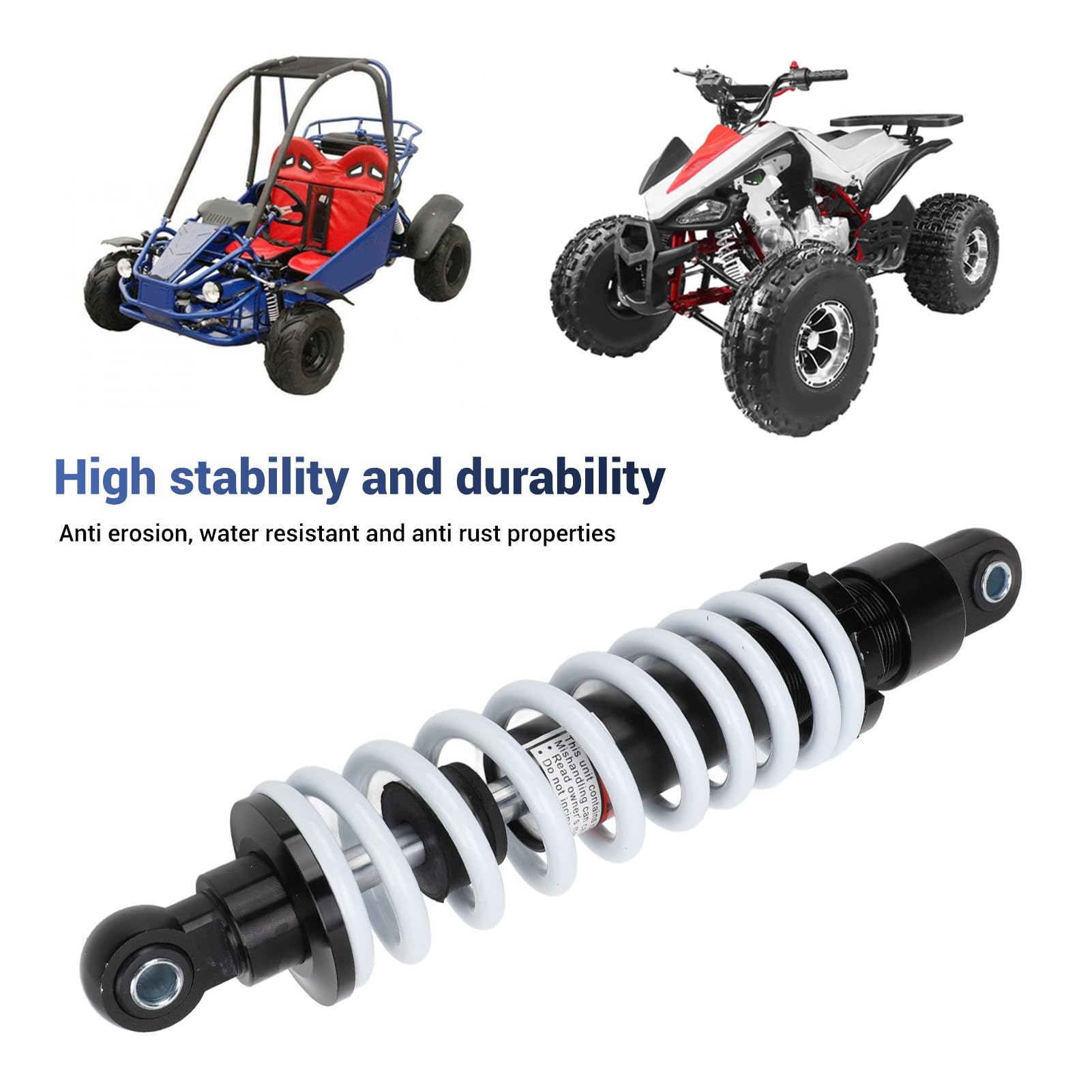 300 mm amortyzator ze stopu aluminium 8 mm średnica amortyzatora sprężynowego do skutera ATV 70 do 150 cm kostki