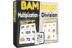 Multiplication and Division Facts Bingo Game: Immersive Math Learning for Young Minds!