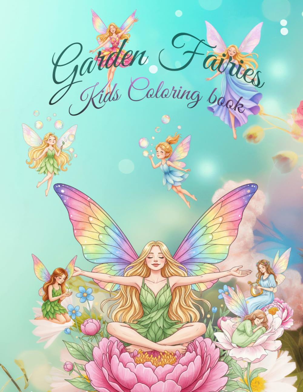 Garden Fairy Adventures Coloring Book for Kids: Cute Fairies Exploring Nature, Playing, Flying & Having Fun.: Sweet Fantasy Garden Scenes Designed to Spark Imagination, Relaxation, and Creative Joy.