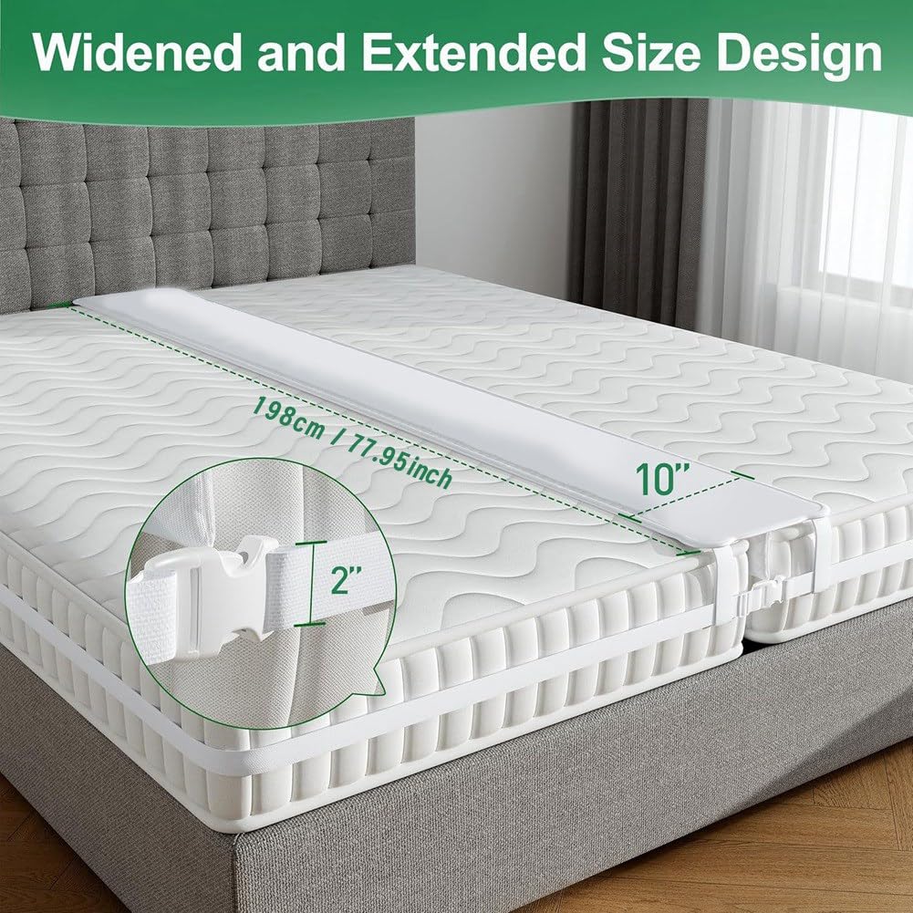 10" Pont de Lit Extra Large Twin Bed Connector pour Les Séjours, Chambre Familiale