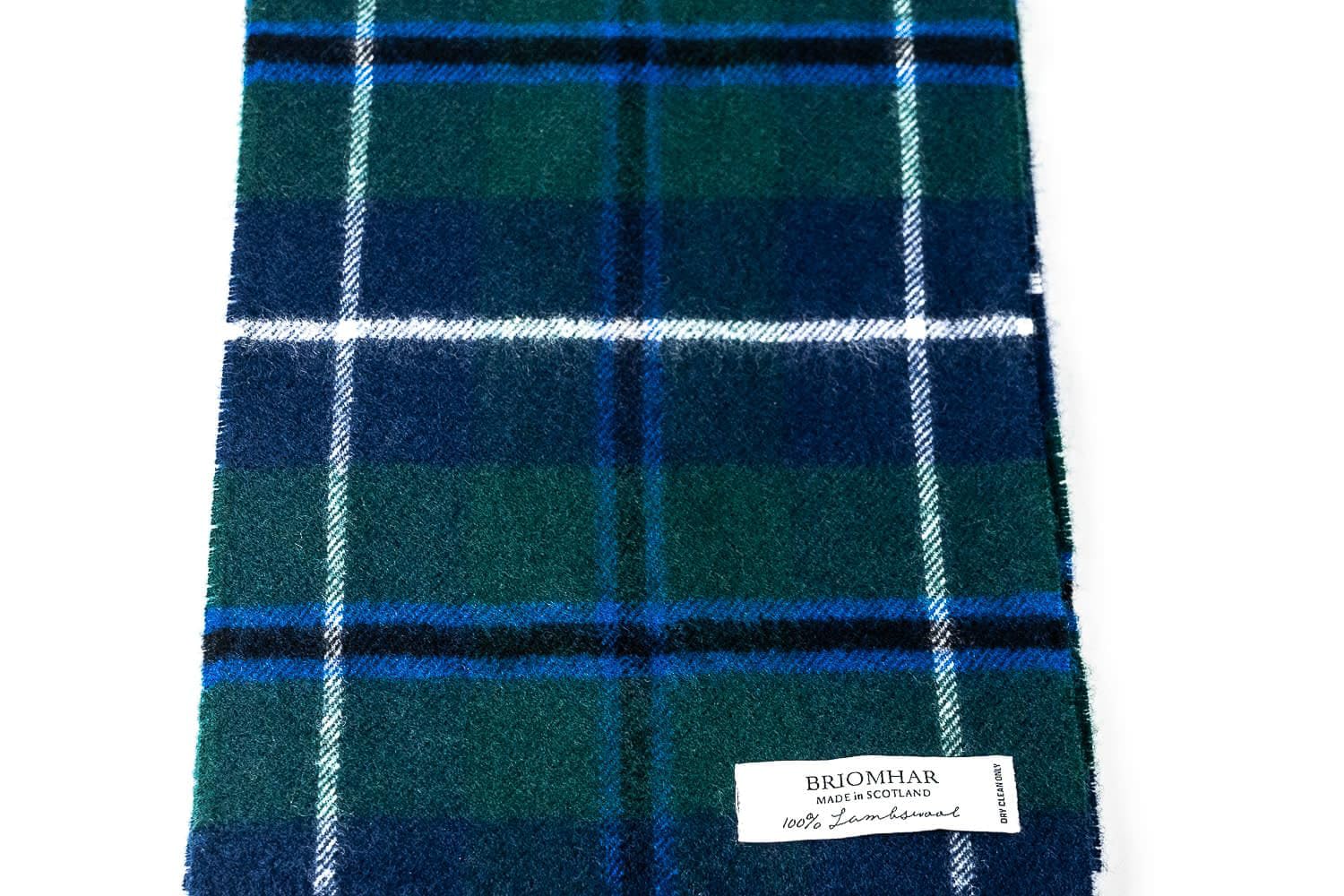 Briomhar Bufanda escocesa de lana escocesa a cuadros, 100 % lana de cordero fabricada en Escocia, bufanda de invierno perfecta para clima frío