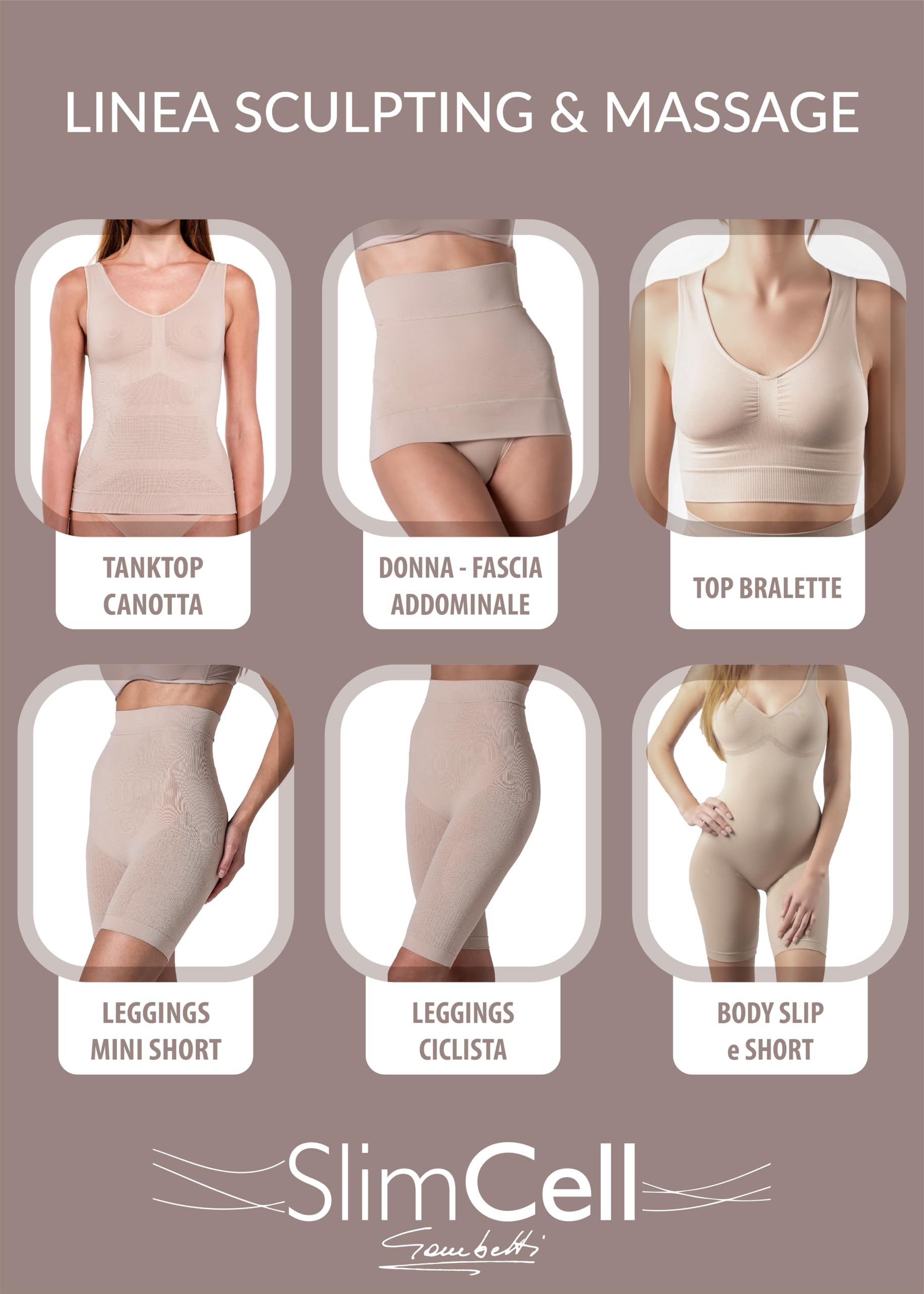 Leggins Anticellulite Donna Modellanti Vita Alta - Leggins Contenitivi Modellanti, Guaina Contenitiva Donna Pancia Piatta, Panta Slim Drenante Anticellulite - Made in Italy